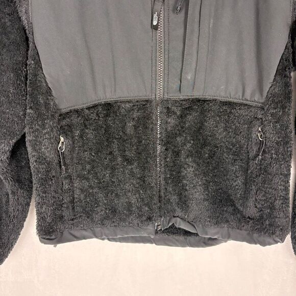 The North Face Black Fuzzy Zip Up Women's Size XS - Picture 5 of 14